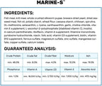 Hikari 50 grams fish food bag back label details