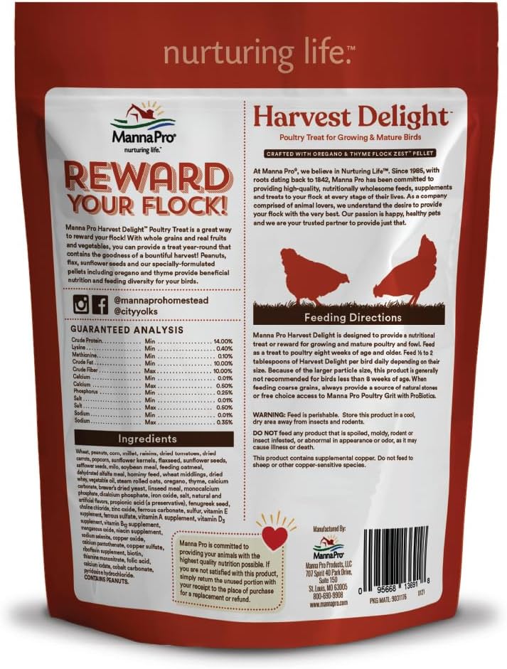 Close up of Manna Pro Harvest Delight grain and seed mix