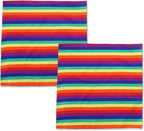 Tinsow Multicolor Cotton Handkerchiefs used as a vibrant wrist wrap accessory.