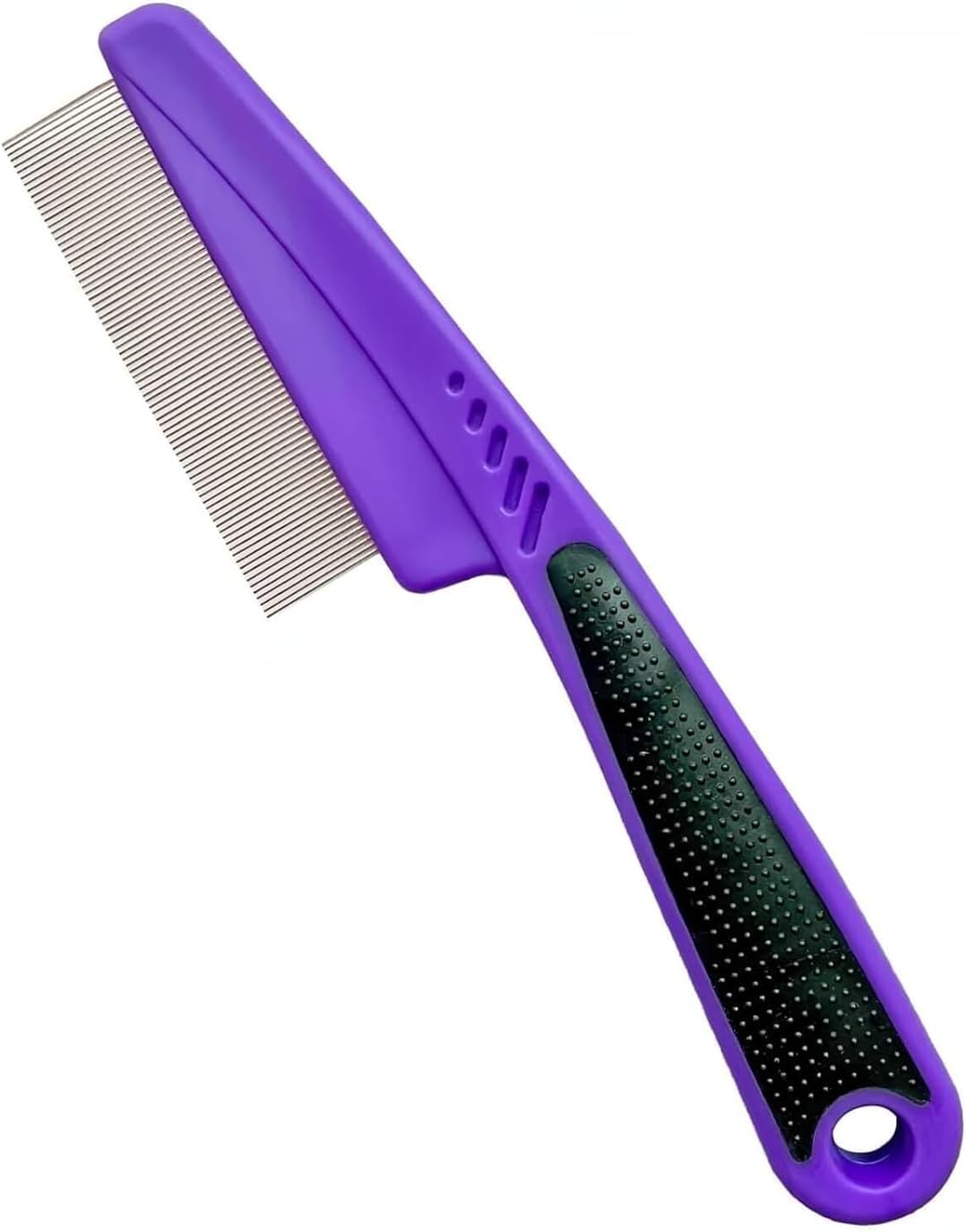 Elfoskik flea and lice comb for dogs front view professional pet grooming brush
