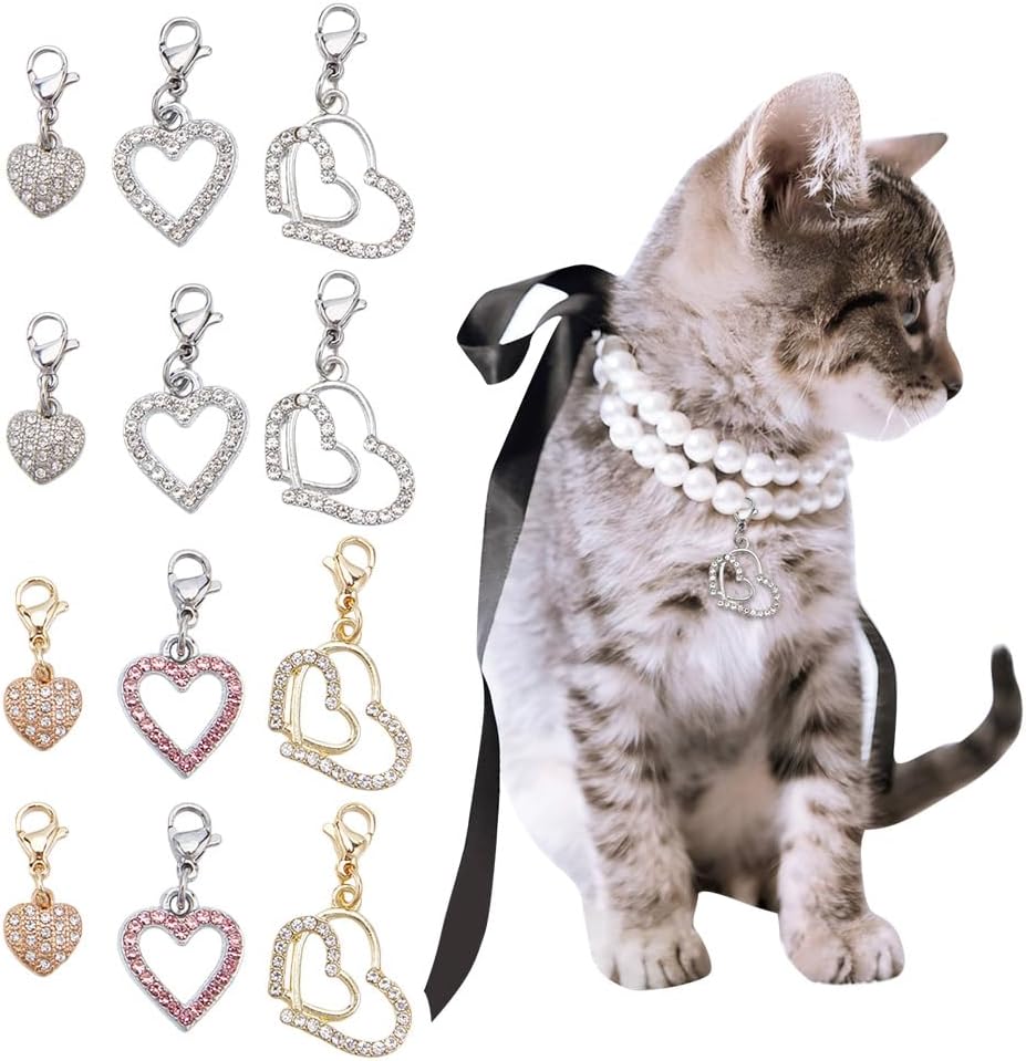 Delorigin pet jewelry charm set displayed on a flat surface