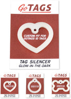 GoTags glow in the dark dog collar accessory installed