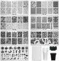 AddFavor Nail Stamper Kit 7 piece set with plates and tools