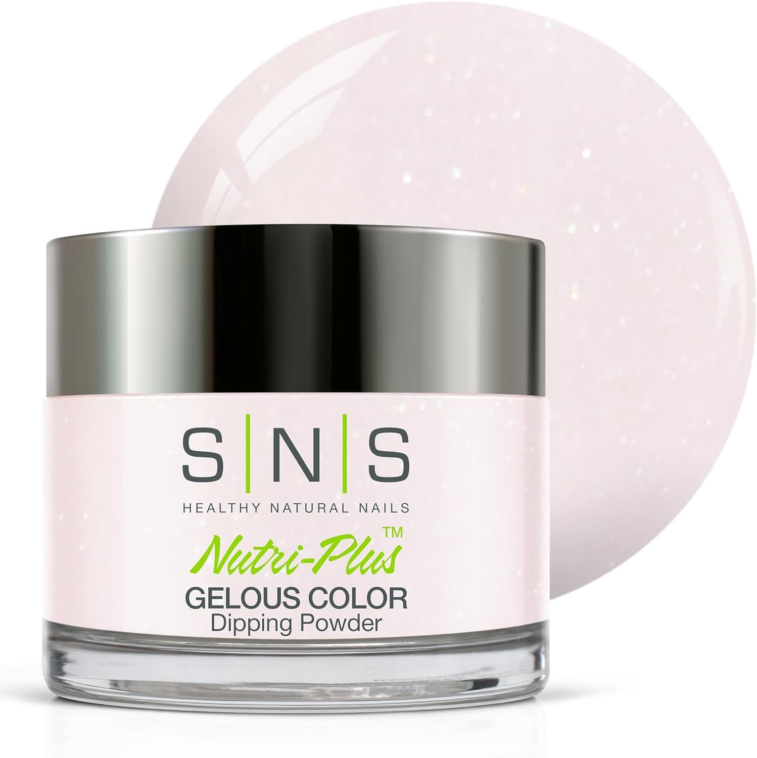 SNS Gelous Color Dipping Powder Bubble Bath 1 Ounce jar front view