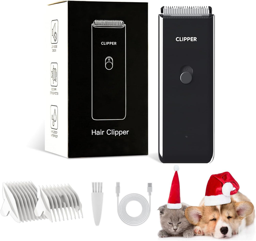 Professional Household Waterproof Low Noise Pet Hair Clippers Electric USB Rechargeable Painless Grooming Tools Hair Grooming Trimmer for Small Medium Dog Cat AP005 Green - Image 11