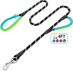 Dog Leash Heavy Duty 4/5/6ft XiaZ 2 Handles Dog Leashes for Medium Large Dogs 1/2 Inch 1000lb Strength Reflective PVC Waterproof-Handles Metal Hook Dual-Handle Rope Leash Nighttime Safety - Image 13