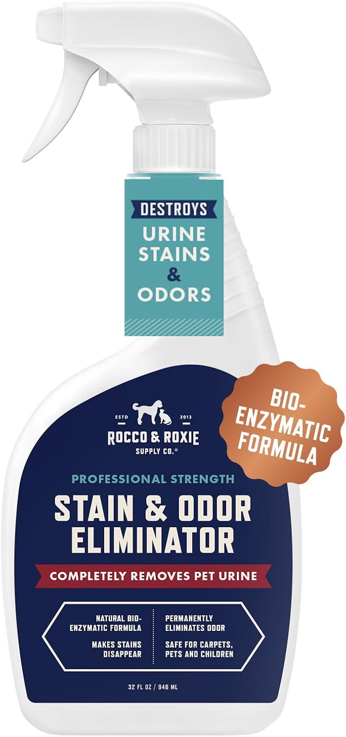 Rocco & Roxie Extreme Stain & Odor Eliminator for Strong Odor, Pet Urine Enzyme Cleaner Destroyer, Stain Remover, Dog Poop and Cat Pee, Enzymatic Carpet Cleaner Spray for Home, Puppy Potty Training - Image 10