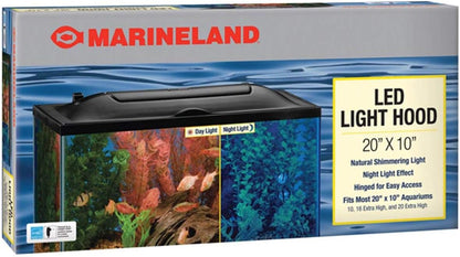 Marineland aquarium hood installed on 24x12 tank
