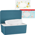 Whiidoom Diaper Wipes Dispenser and Holder front view in blue