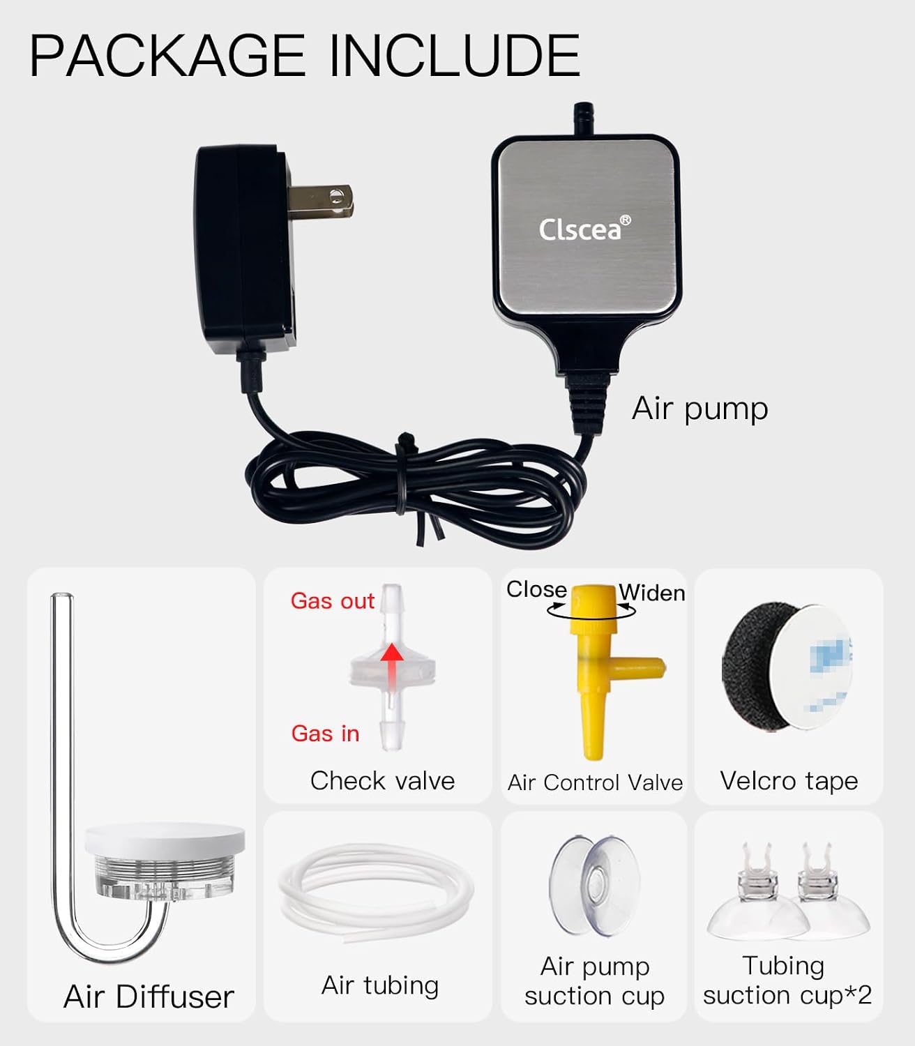 Clscea energy efficient mini air pump for shrimp and baby fish fry habitats