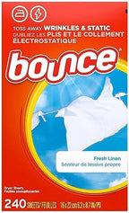 Authentic USA imported Bounce fresh linen scent fabric softener sheet box