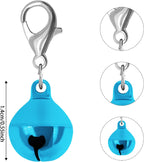 Assorted colors of Blmhtwo pet collar bell charms