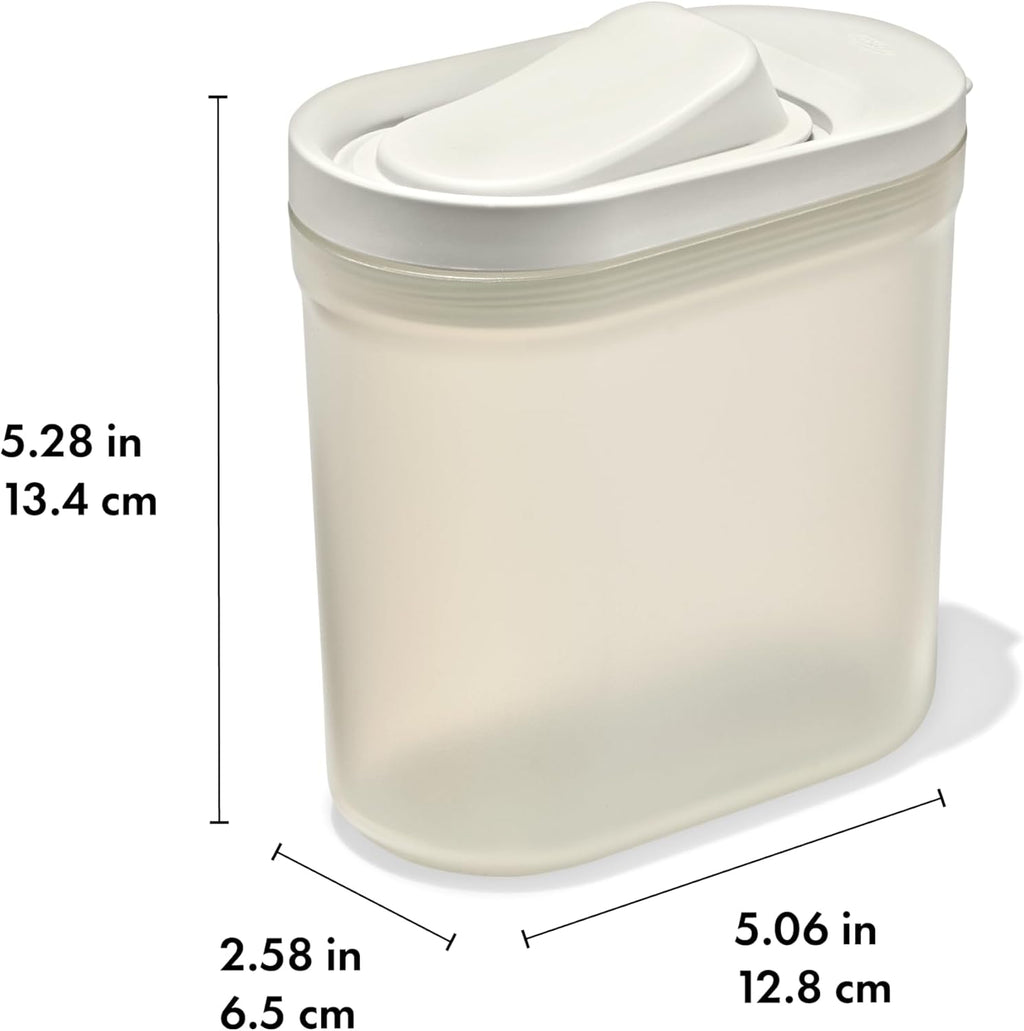 OXO Pet Airtight Treat Container in a travel tote