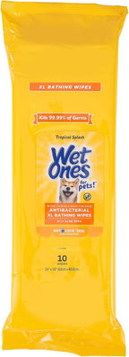 Wet Ones for Pets Antibacterial Dog Wipes, Multi-Purpose Grooming Wipes with Aloe Vera for Paws, Face & Body, Easy Cleanups Between Baths, Tropical Splash Scent, 5.7 in x 7.5 in, 50 Count - Image 12