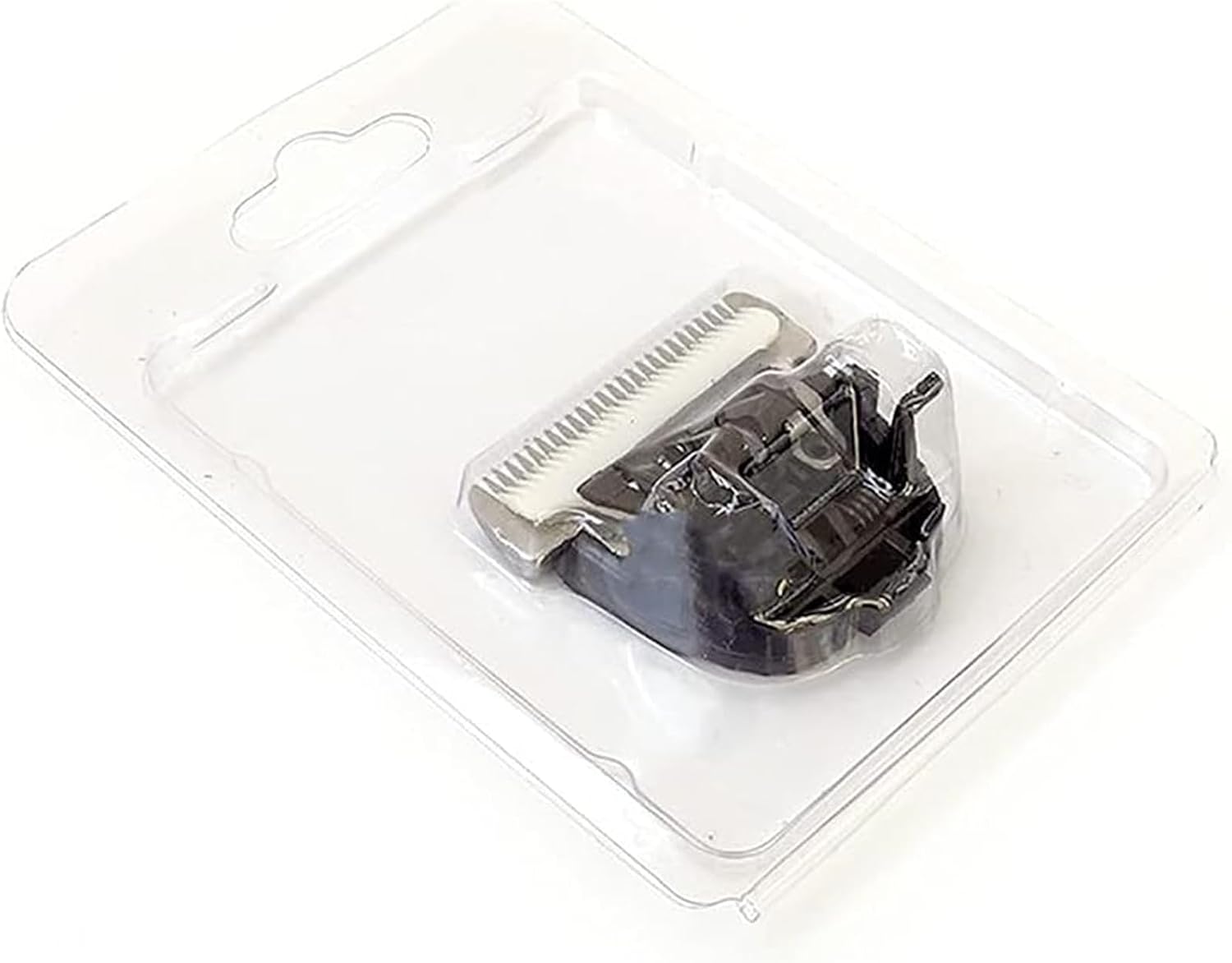 Rear view of the SWIMYAR pet trimmer cutter head displaying the precise alignment tracks for CP-9580 and CP-9200.