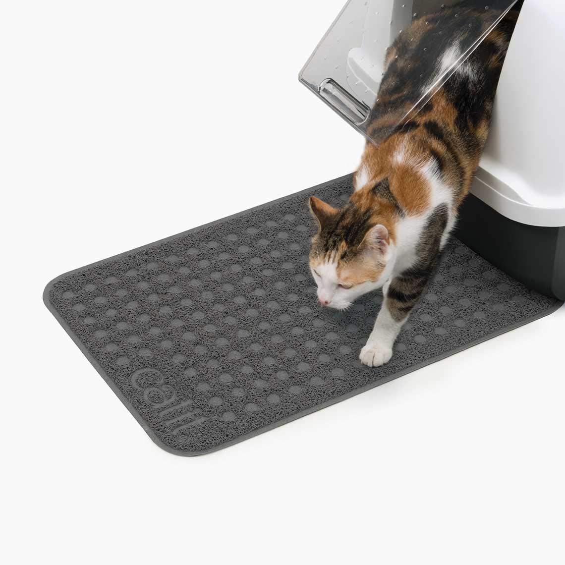 Catit rectangular grey litter mat folded or shown in packaging