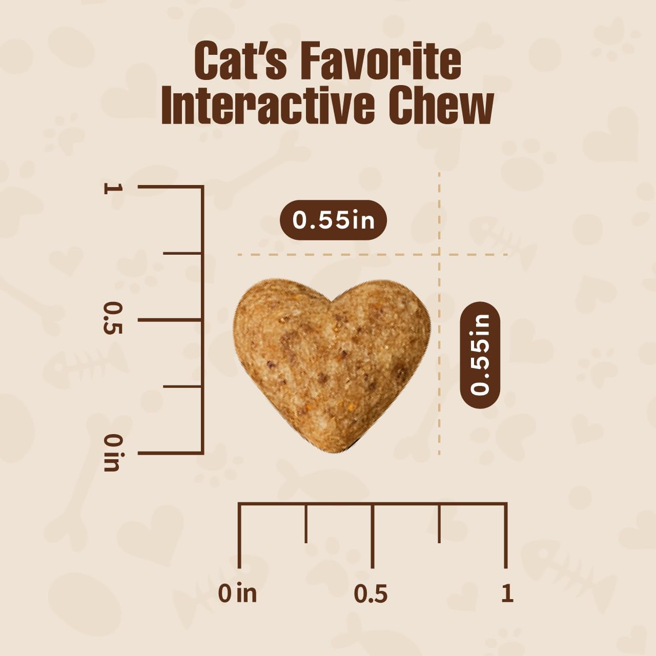 Premium imported crunchy chicken flavor cat treats pouch from USA
