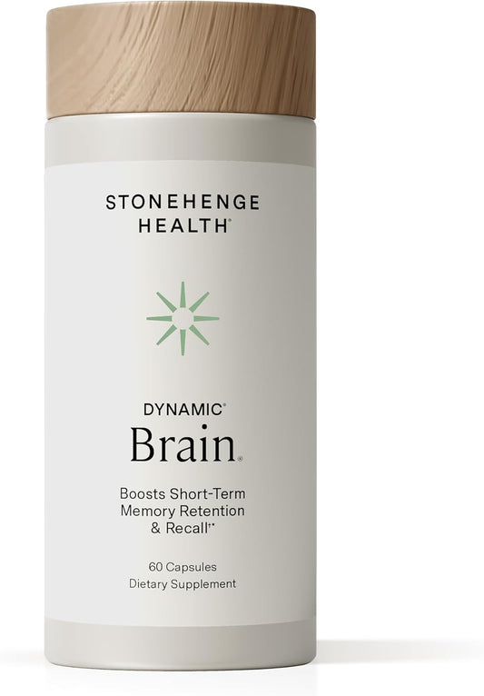 Stonehenge Health Dynamic Brain bottle front view displaying memory and focus nootropic blend.