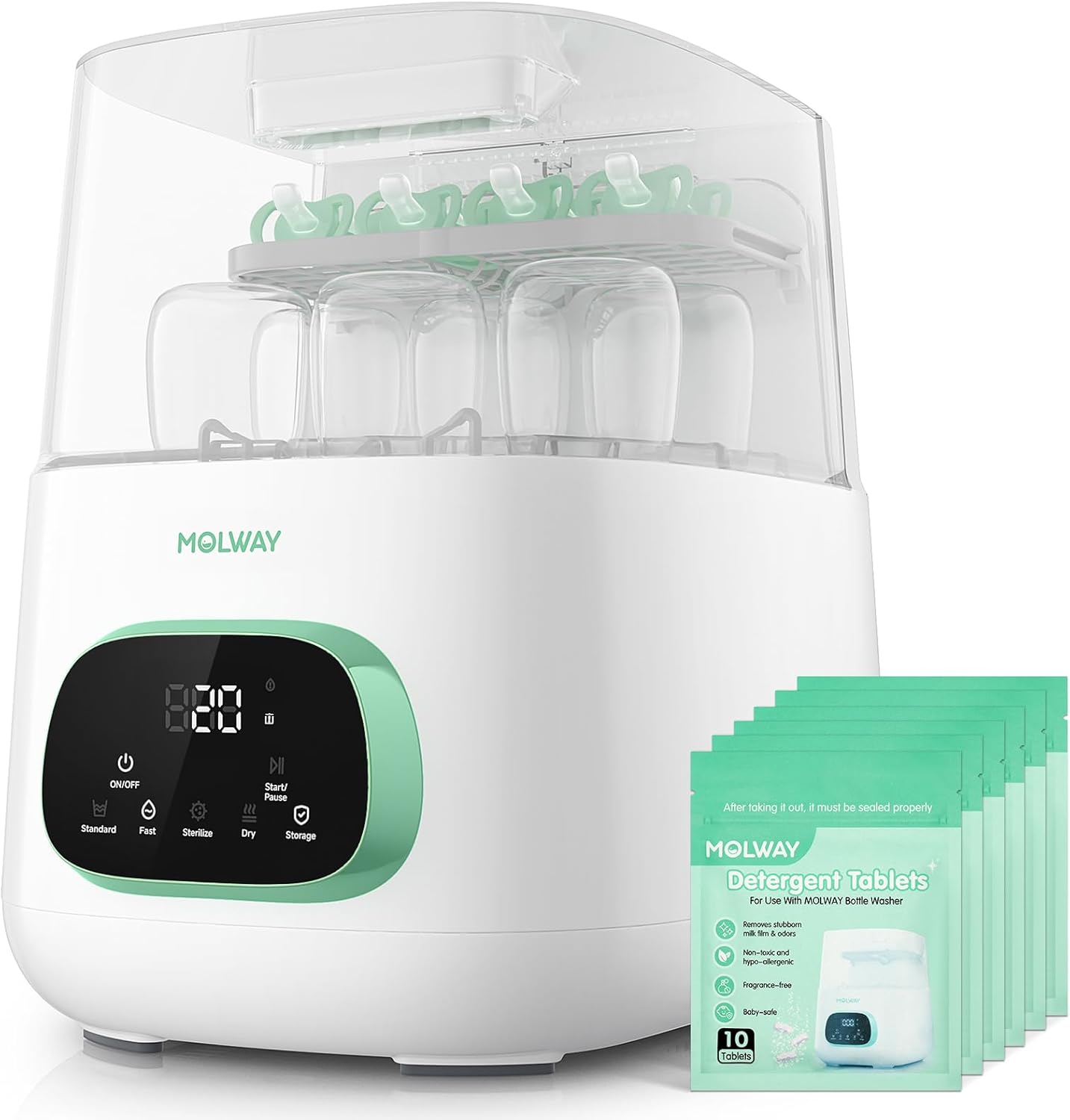 Bherry Molway baby bottle washer front view appliance