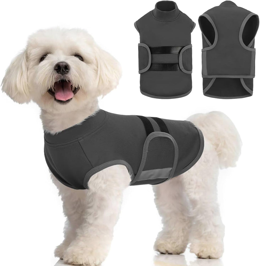 MIGOHI Dog Anxiety Relief Coat,Comfort Anxiety Vest for Dogs,Adjustable Dog Anxiety Calming Wrap for Fireworks,Thunderstorm,Travel,Separation,Anxiety Jacket for Small Dogs,S,Blue - Image 13