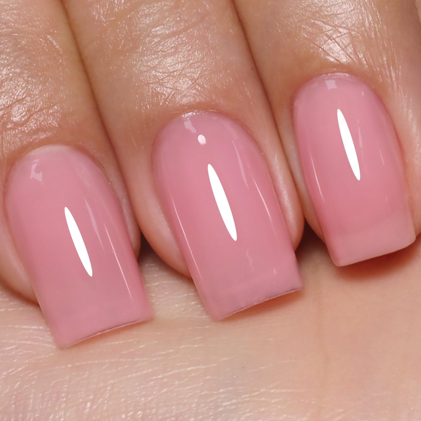 Imtiti Pink Sheer Jelly Gel Nail Polish 10 ml bottle with translucent pink cap