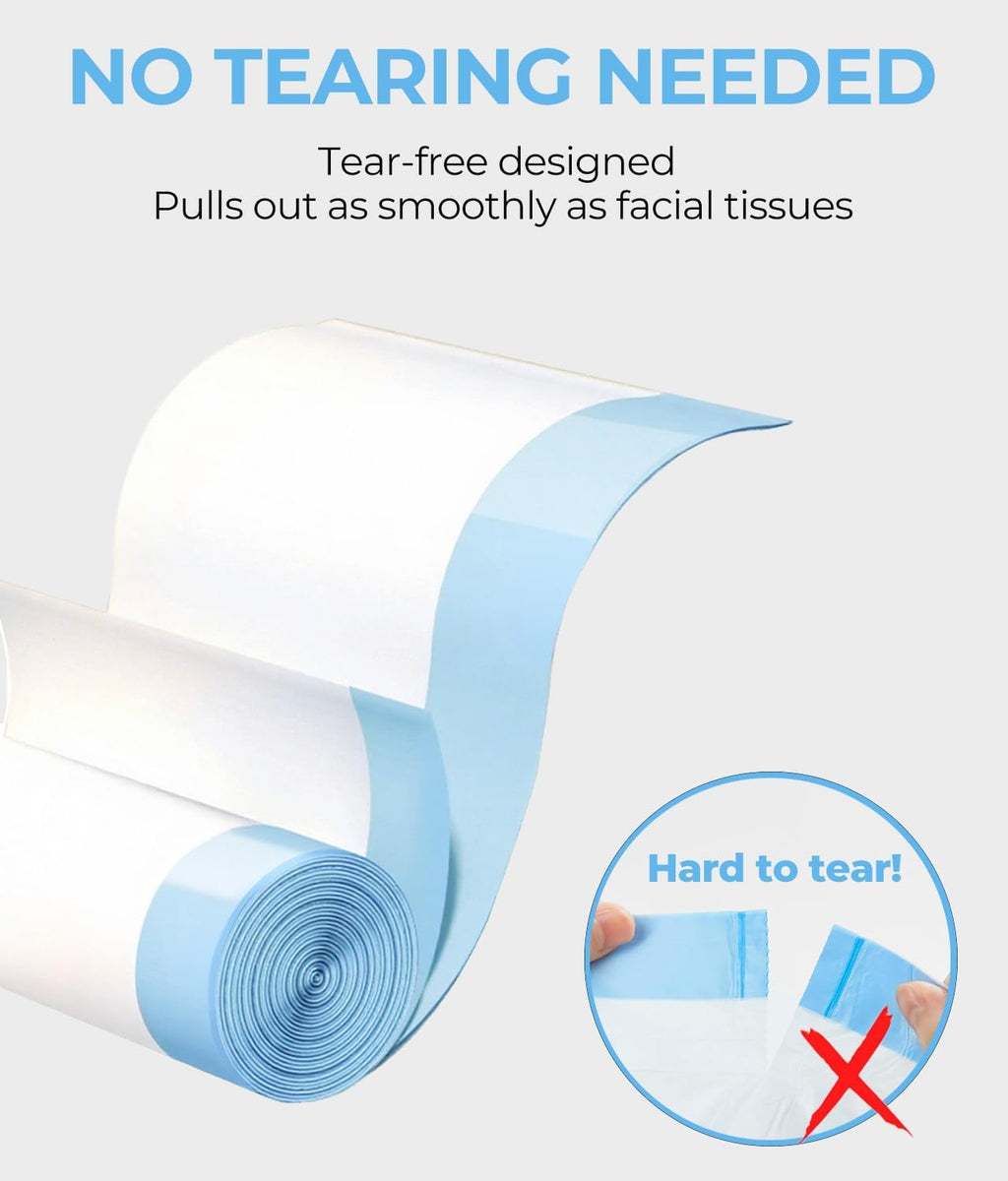 Leak-proof garbage disposal bag containing cat litter waste safely.