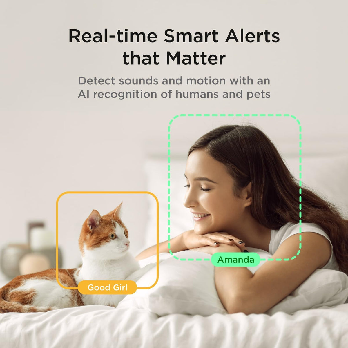 High-definition 1080p pet camera displaying clear automatic night vision capabilities