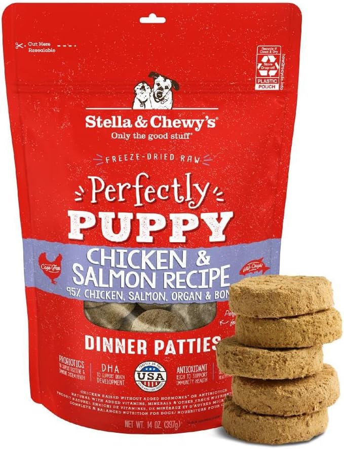 Stella & Chewy's Freeze Dried Raw Dinner Patties - Crafted for Puppies - Grain Free, Protein Rich Perfectly Puppy Beef & Salmon Recipe - 14 oz Bag - Image 15