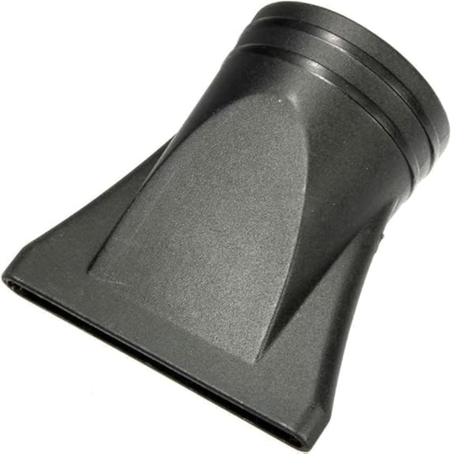 Jowxsx black hot professional salon hair dryer nozzle wide design front view.
