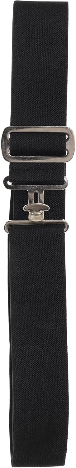 Showman Blanket Surcingle Strap front view showing black elastic horse accessory.