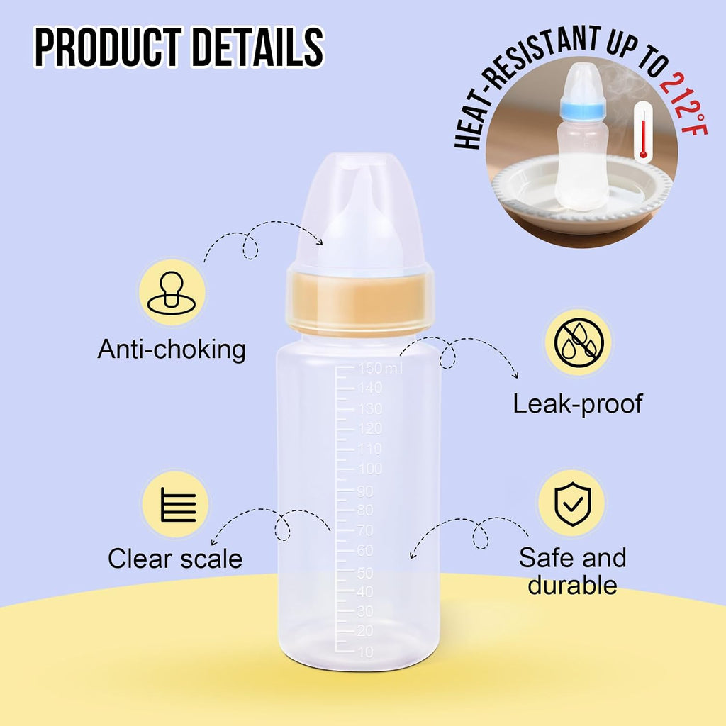 Soft reusable silicone nipples mimicking mother teat for newborn puppies