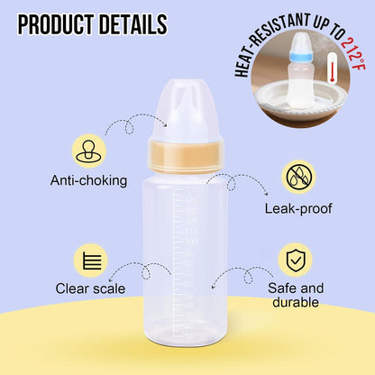 Soft reusable silicone nipples mimicking mother teat for newborn puppies