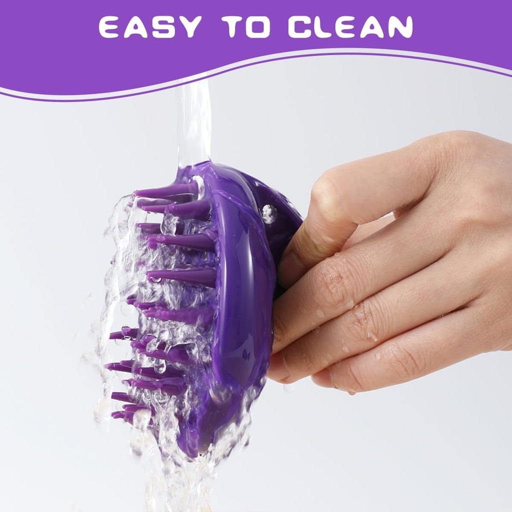 CeleMoon washable bath brush shown during pet grooming use