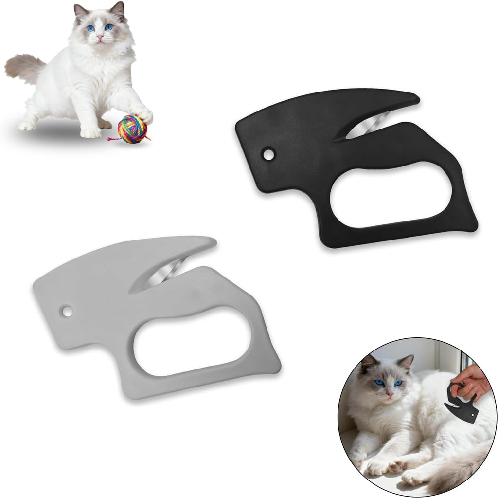 Flasidu Pet Knotting Comb front view for dog and cat grooming.