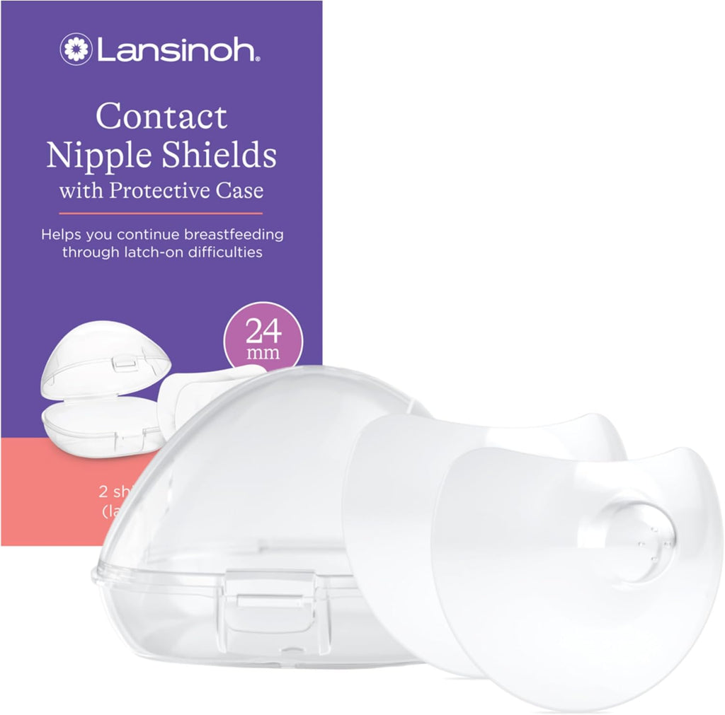 Lansinoh Contact Nipple Shields 24mm front view