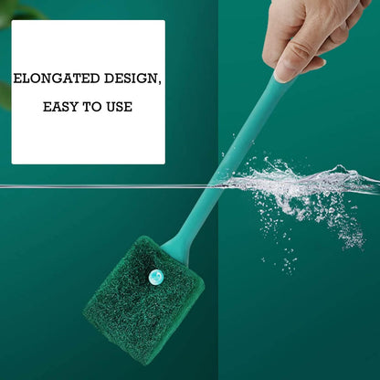 Humyeam two piece aquarium cleaning brush pack showcasing the high quality scratch free sponge material.