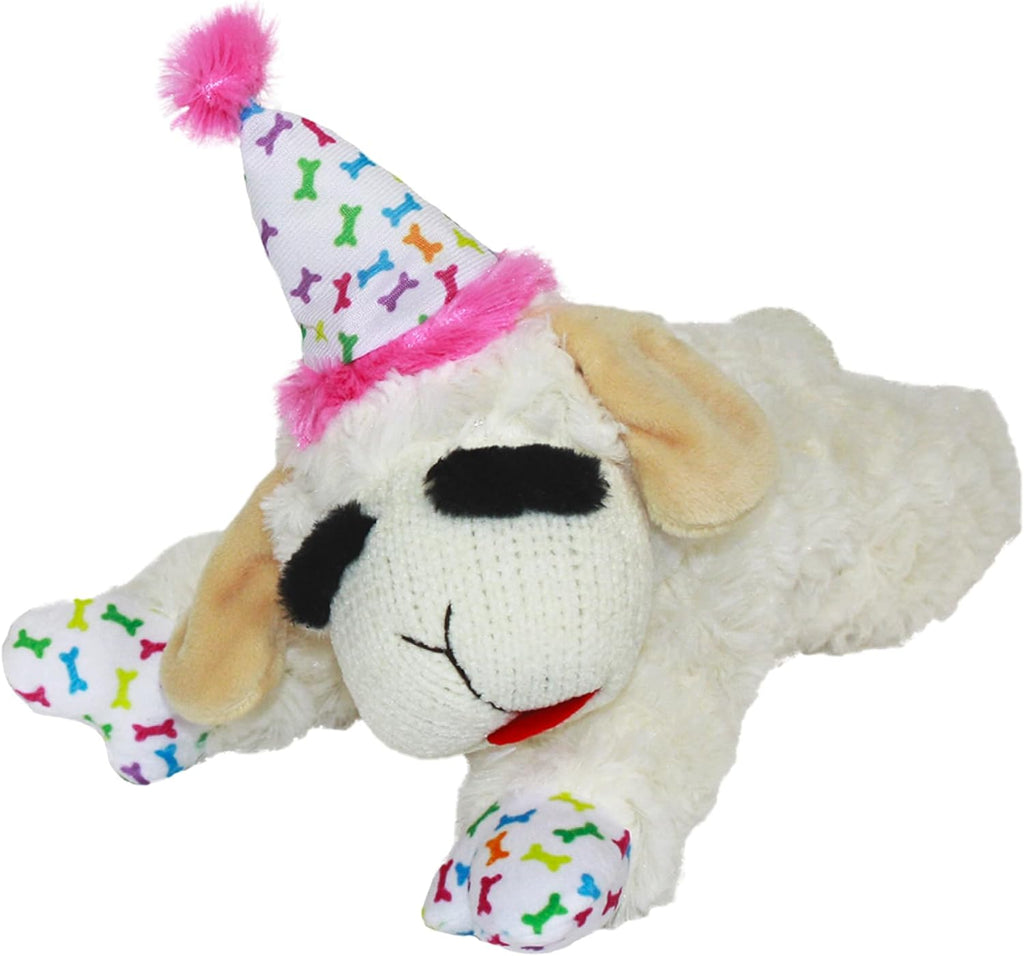 Multipet Lamb Chop Dog Plush Toy - Squeaky Toy for Small & Medium Dogs - Extra Soft Plush - Stuffed Animal for Cuddling & Playing (10", Cream, 5 Squeakers) - Image 9