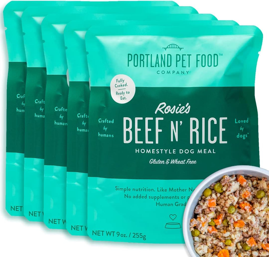 Portland Pet Food Company Fresh Dog Food Pouches - Human-Grade Topper Mix-Ins & Wet Pet Meals - Small & Large Breed Puppy & Senior Dogs - Gluten-Free Limited Ingredient Meal Toppers - 5 Pack Variety - Image 10
