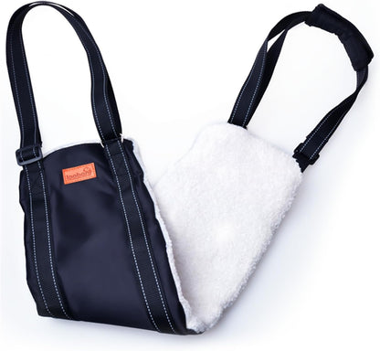 Loobani portable dog sling side profile for back leg support