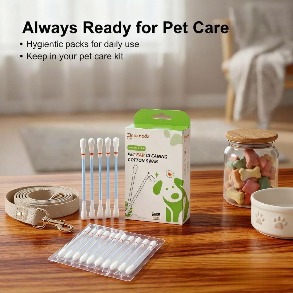 Zimumoda pet hygiene swabs for sensitive pet ears
