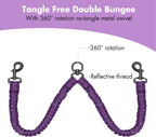 BAOBOTE dual pet walking leash soft padded foam handle