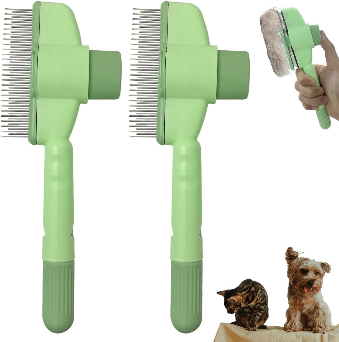 KVZVK pet grooming and cleaning comb set front view