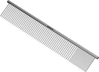 Andis professional steel pet comb dual sided coarse and fine teeth close up