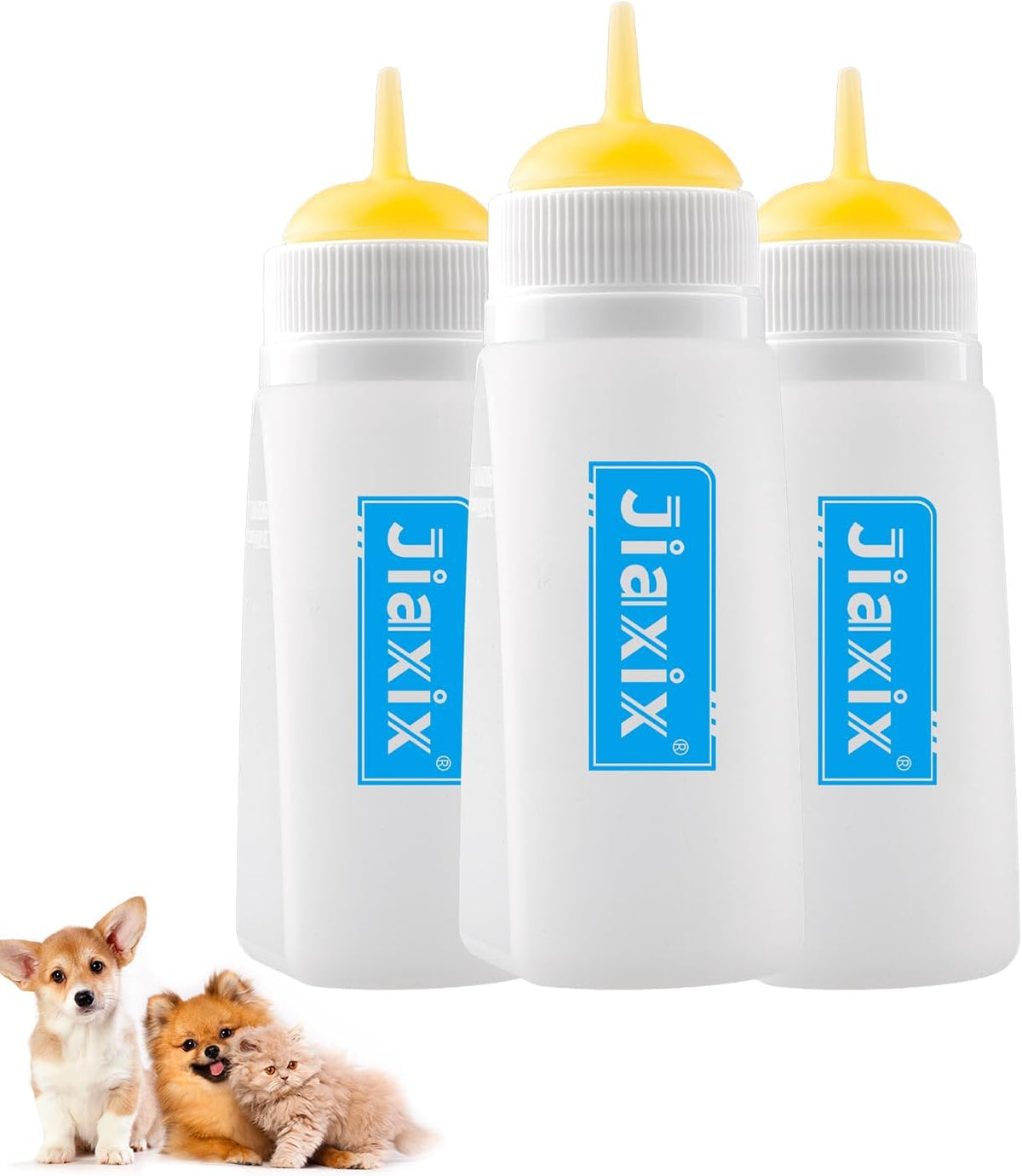 3 Pack Kitten Silicone Bottle Feeding Kit,Nipple & Feeding Kit for Kittens, Reusable Newborn Kitten Supplies, Suitable for Feeding Kitten, Puppy, Rabbit,Hamster (Blue, Small+Medium+Large) - Image 12