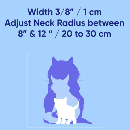 Pink glow in the dark pet neck strap showcasing the heavy duty rip stop nylon material.