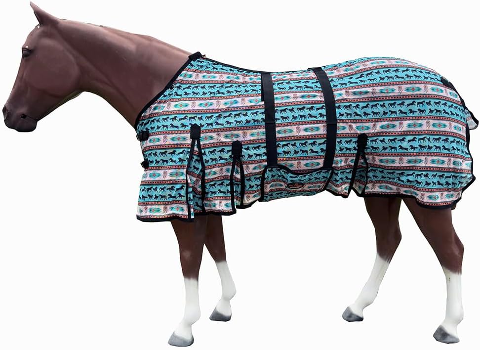 HILASON Fly Sheet for Horses - Summer Mesh UV Protection from Flies and Mosquitoes - Image 9
