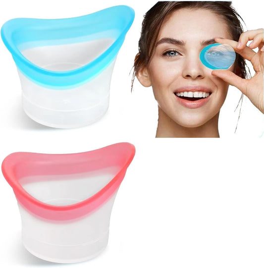 Tangseajiao silicone eye wash cup kit front view for dry eye relief