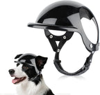 Small Dog Helmet with Ear Holes - Adjustable, Lightweight, Hard Black Pet Helmet for Outdoor Activities/Motorcycle/Bike - Image 12