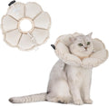 H Hidream soft cat cone collar front view egg white color