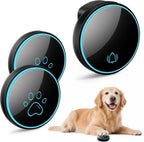Comsmart wireless dog doorbell installed on a door frame